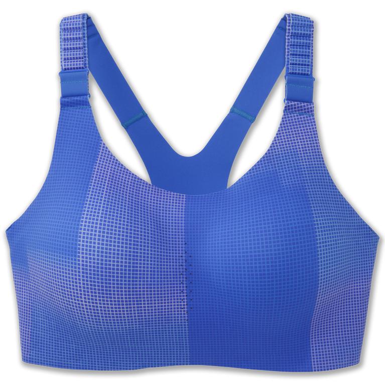 Brooks Dare Racerback 2.0 Sports Running Bra - Women's - Bluetiful Altitude Print (54912-KLHZ)